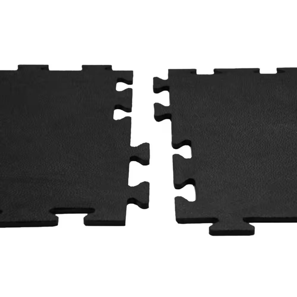 Armor-Lock (Fitness) 3/8 In. X 20 In. X 20 In. Black Interlocking Rubber Tiles (12-Pack, 33 Sq. Ft.)